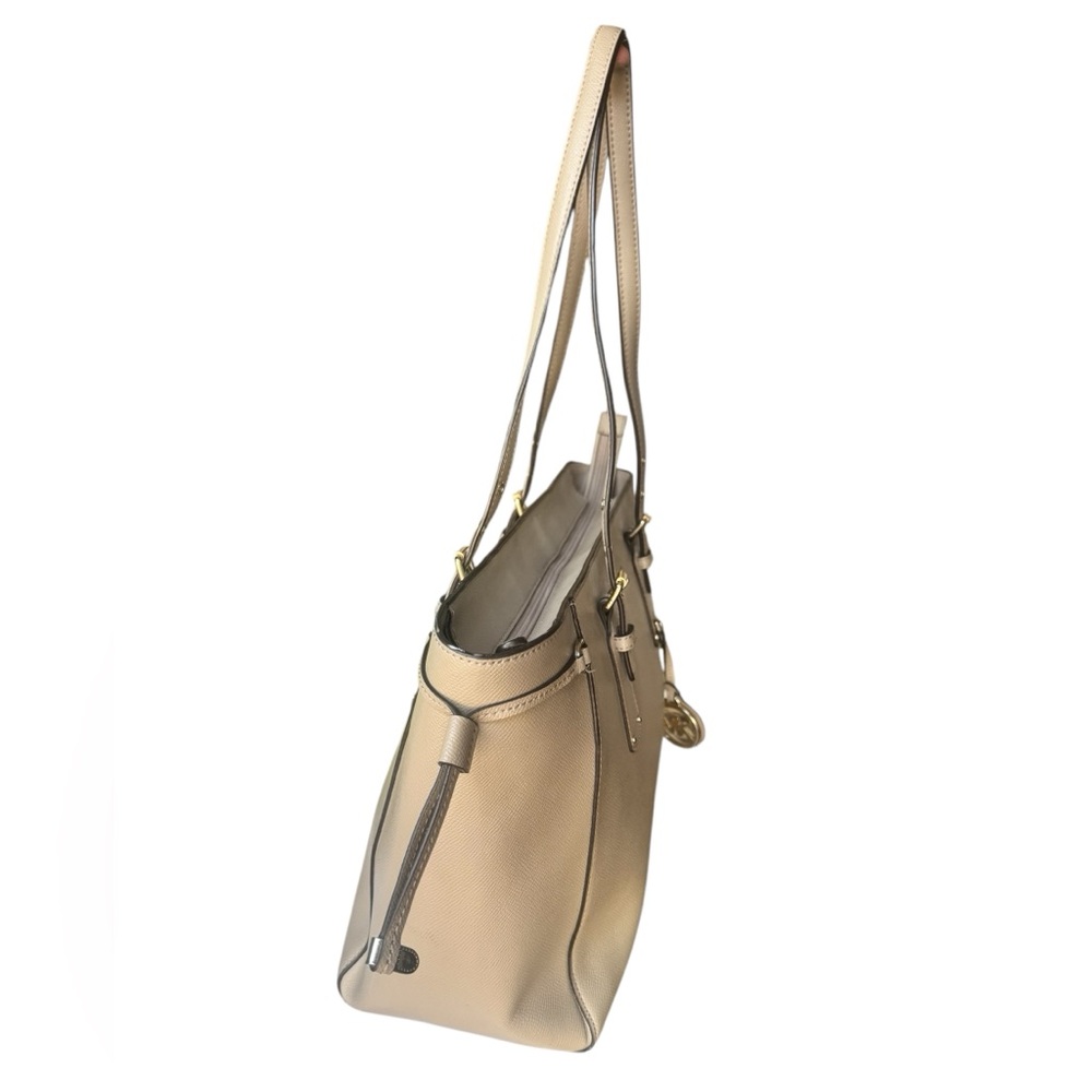 Michael Kors Voyager Medium Crossgrain Leather Tote Bag - Picture 7 of 14